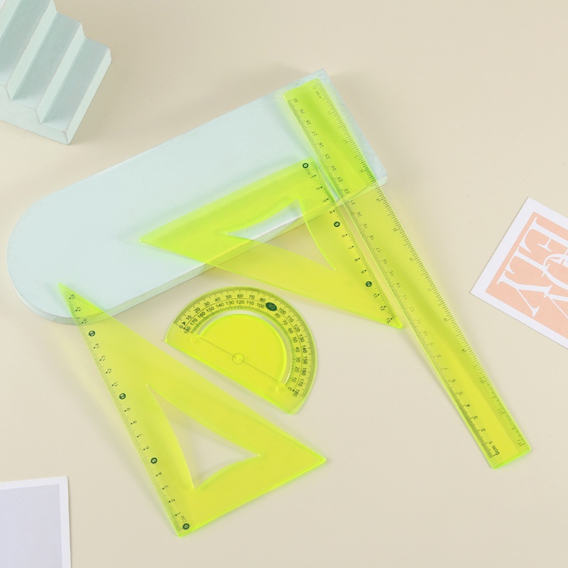 School T Ruler School rulers,plastic ruler,transparent ruler,ruler set,school supplies